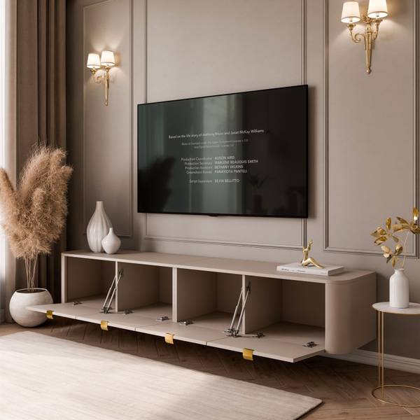 TV-schrank CELESTE Beige - Holzwerkstoff - 200 x 34 x 40 cm
