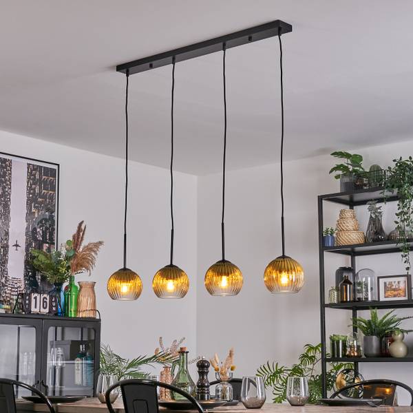 Pendelleuchte Cesaro Gold - Metall - 10 x 120 x 92 cm