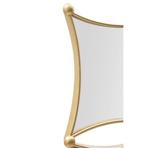 Gerahmter Spiegel VKH497 Gold - Metall - 68 x 68 x 4 cm