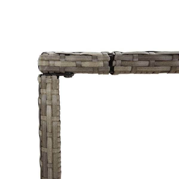 Bar de jardin 3032036-2 (lot de 9) Noir - Gris
