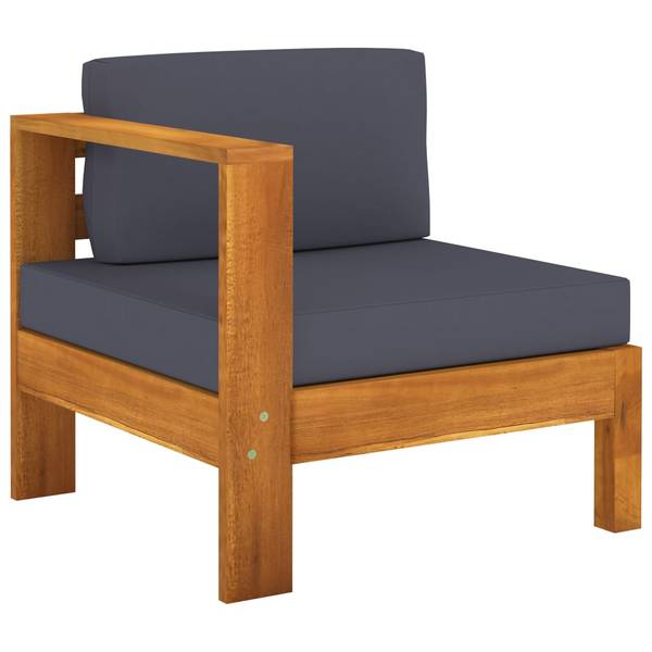 Garten-Lounge-Set 3006534-4 (7-teilig) Grau - Akazie - 60 x 25 x 100 cm