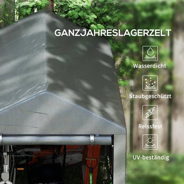 Garagenzelt 84H-139V00CG Dunkelgrau