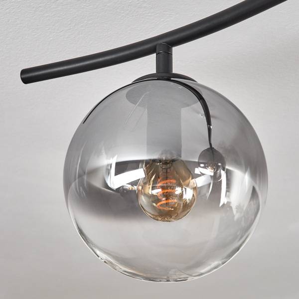 Deckenleuchte Fossobiubo Grau - Silber - Aluminium - Klarglas - 177 x 25 x 16 cm