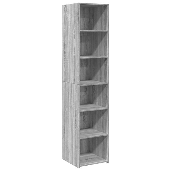 Highboard DE5479 Grau - Holzwerkstoff - 40 x 185 x 41 cm