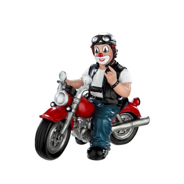 Clown Heavy Biker Kunststoff - 14 x 12 x 7 cm