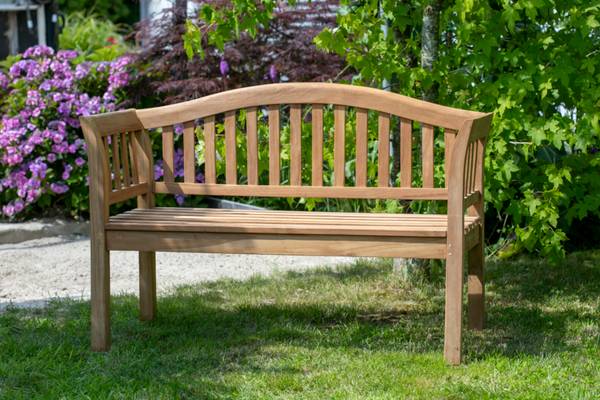 Gartenbank WAVE Massivholz - 120 x 85 x 53 cm