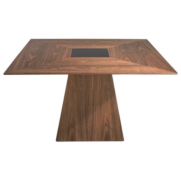 Table à manger 1079 Noir - Marron - Noyer - 150 x 79 x 150 cm