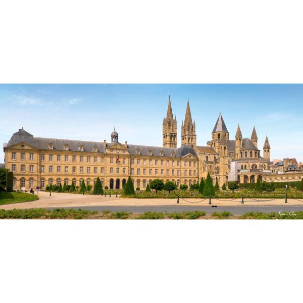 Tableau mural panorama Abbaye aux Beige - Verre acrylique - 145 x 65 x 4 cm