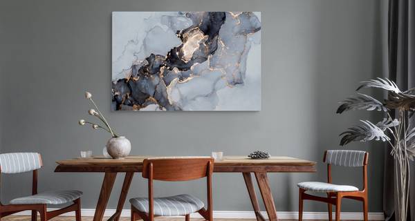 Image Sur Toile MARBRE Abstraction 30 x 20 x 20 cm