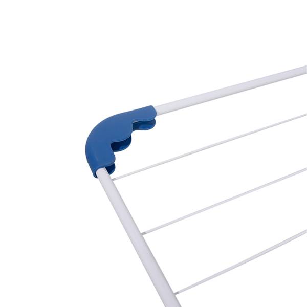 Radiatorrek blauw - wit - staal - 175 x 29 x 55 cm
