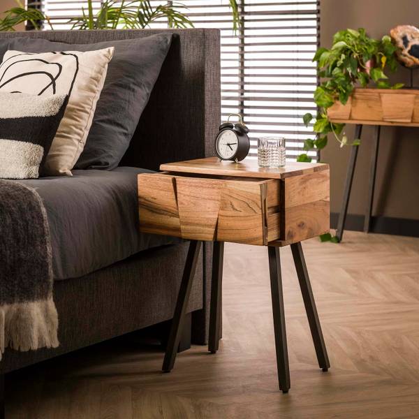 Kast Demn bruin - massief hout - 60 x 30 x 40 cm