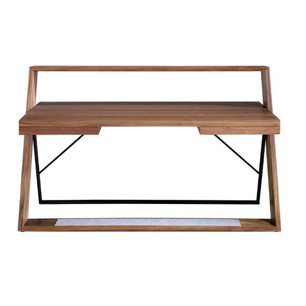 Schreibtisch 3216 Braun - Holzwerkstoff - 176 x 105 x 76 cm