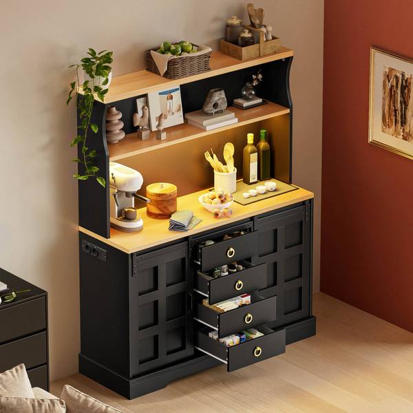 Küchenschrank HEDENS55 Ⅵ Schwarz - Holzwerkstoff - 40 x 150 x 120 cm