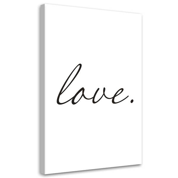 Wandbild schriftzug liebe 40 x 60 cm