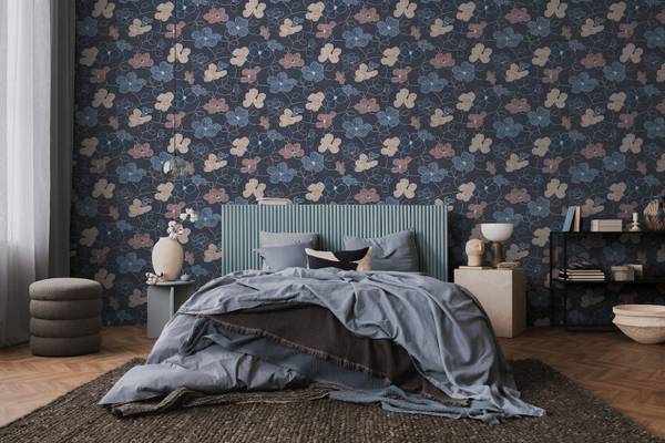 Vliestapete 791474-GU Blau - Kunststoff - 53 x 1 x 1005 cm