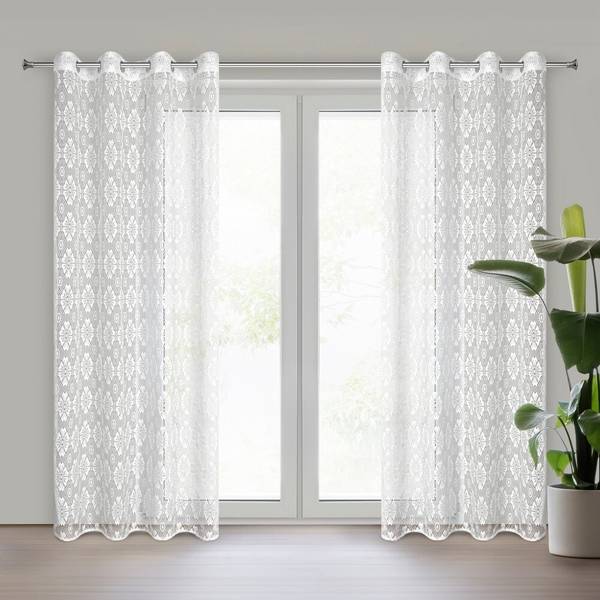 Vorhang IGA Weiß - Textil - 140 x 250 x 1 cm