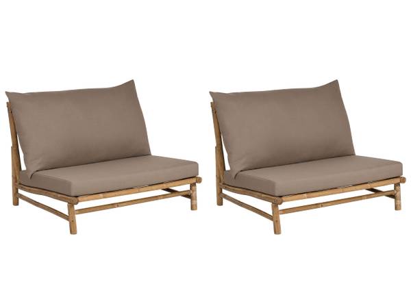 Sessel TODI 6-tlg Beige - Braun - Taupe - Anzahl Teile im Set: 2