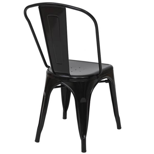 Chaise A73 Métal (lot de 4) Noir