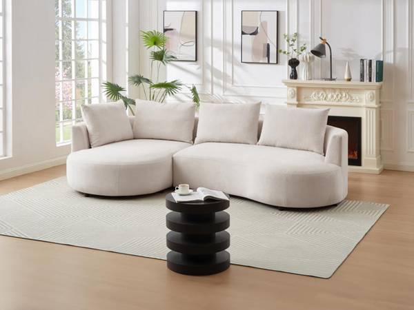 Sofa ohne Schlafmöglichkeit LOUSADO Beige