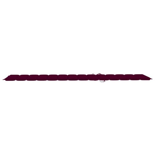Zonnestoel 3007889-1 geel - teakhout - 59 x 35 x 195 cm