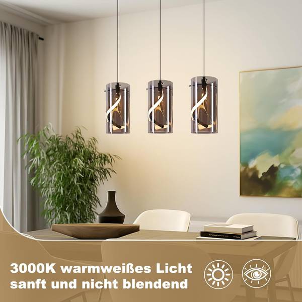 Pendelleuchte Yaw Schwarz - Metall - 12 x 150 x 48 cm