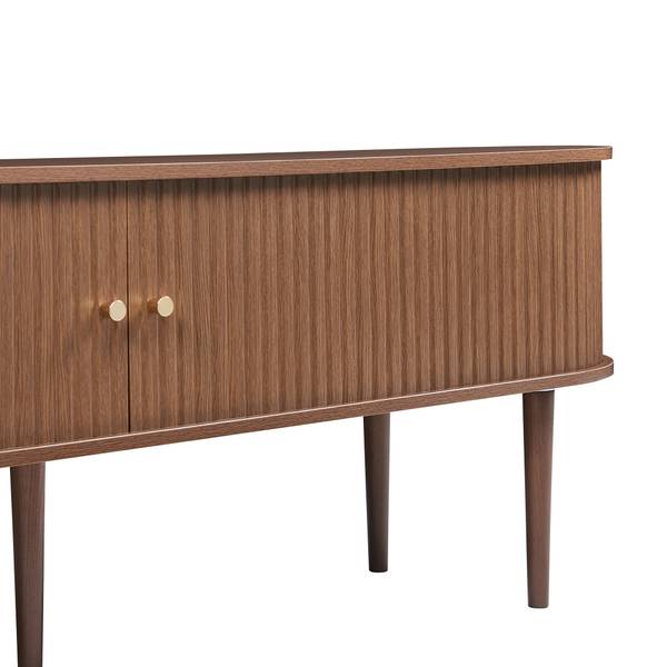 Fernsehschrank Mapia Braun - Holzwerkstoff - 166 x 55 x 40 cm