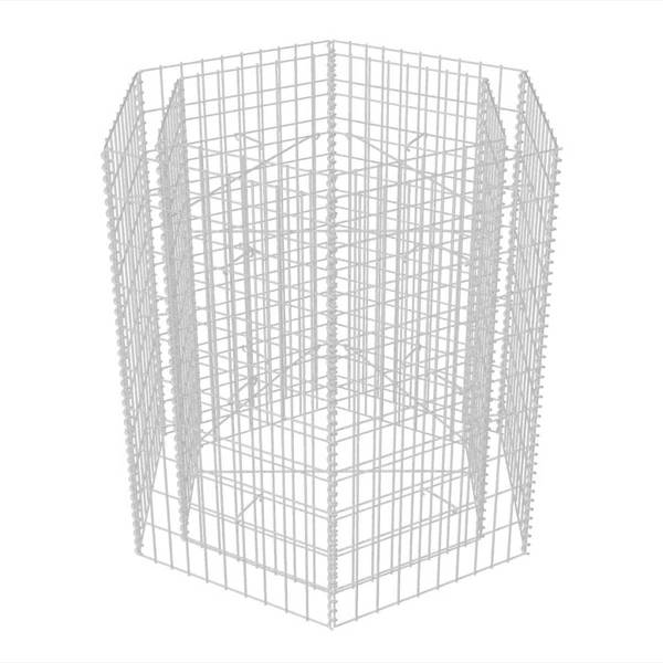 GabionenHochbeet M625597 90 x 100 x 100 cm