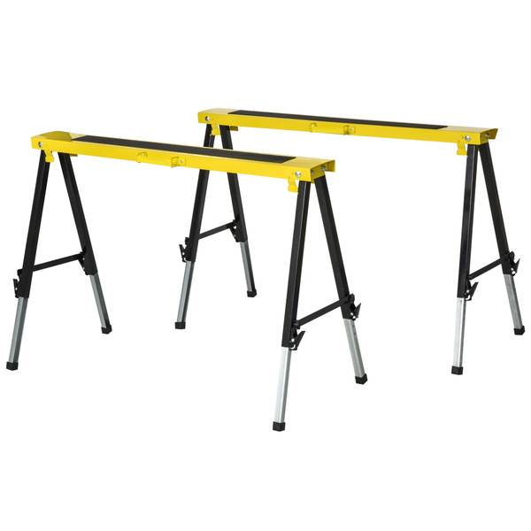 Werkbank B40-026 Schwarz - Metall - 49 x 90 x 100 cm