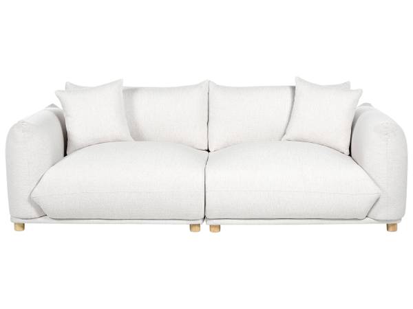 Sitzgruppe LUVOS 7-tlg Braun - Weiß - Textil - 104 x 75 x 104 cm
