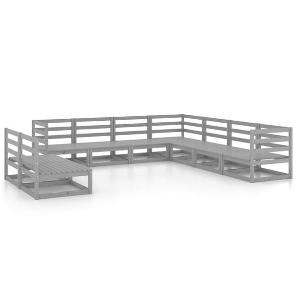 Gartenmöbel-Set 3009843-1 (9-teilig) Grau