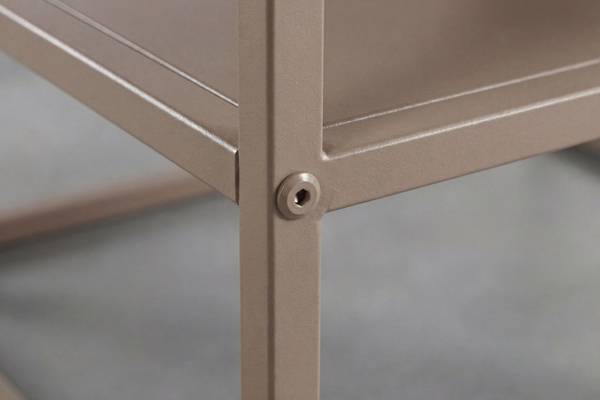 Couchtisch DURA Beige - Stahl - 70 x 40 x 70 cm
