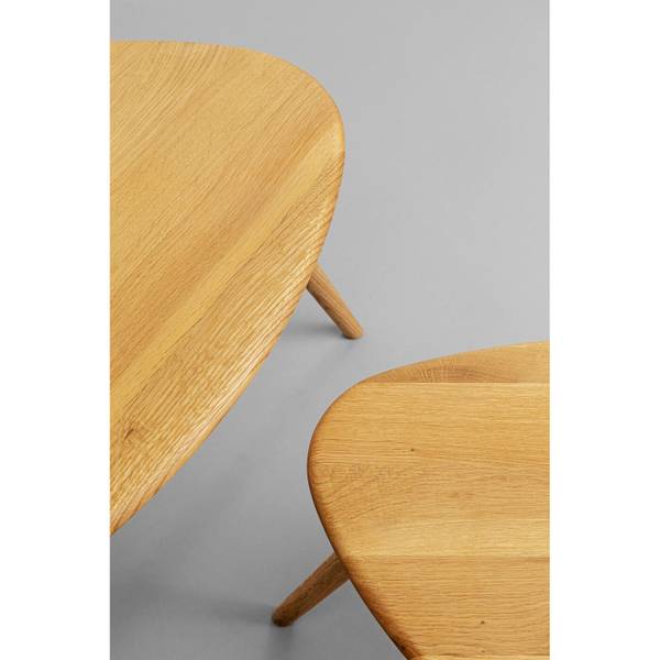 Tables d'appoint Vigo set de 2 Marron - Chêne - 67 x 40 x 67 cm