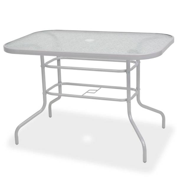 Garten-Essgruppe 8er Set DE898 Grau - Metall - 70 x 70 x 108 cm