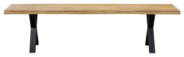 Sitzbank OAK Braun - Holz teilmassiv - 200 x 44 x 38 cm