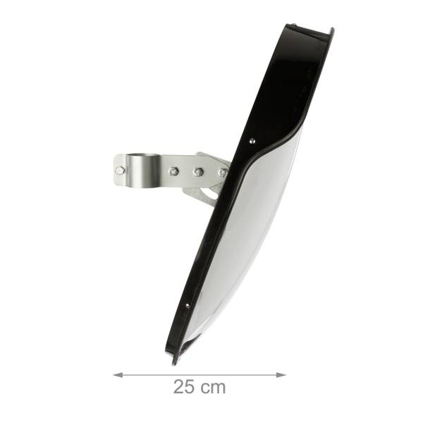 Verkeersspiegel 60 cm zwart zwart - kunststof - 60 x 60 x 25 cm