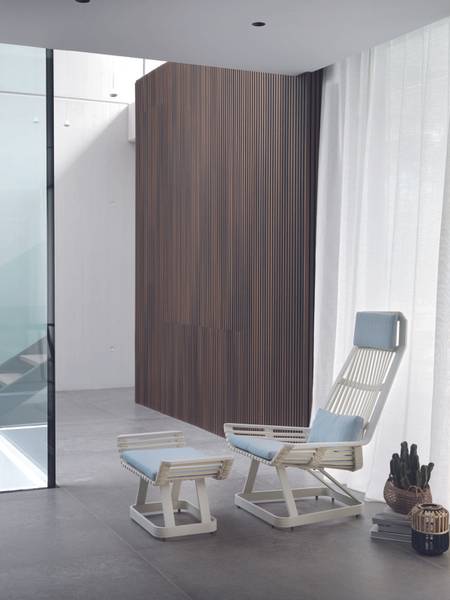 Fauteuil 10077 wit - platweefsel - 82 x 113 x 93 cm