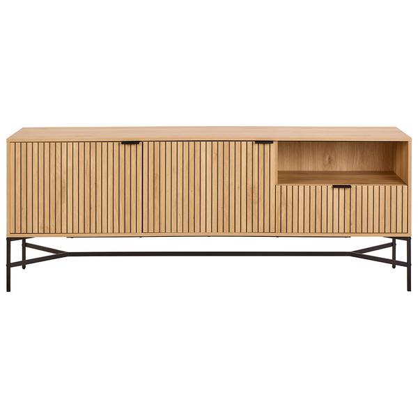 Sideboard Jaipur Braun - Holz teilmassiv - 180 x 70 x 40 cm