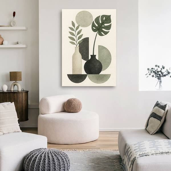 Wandbild botanik natur granatapfel 70 x 100 cm