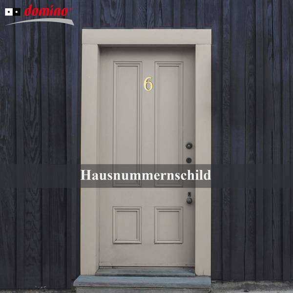 Hausnummer ZNAL Gold - Metall - 40 x 40 x 1 cm