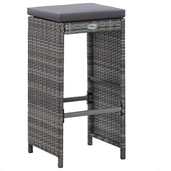 Bar de jardin 3001940 (lot de 7) Anthracite - Gris