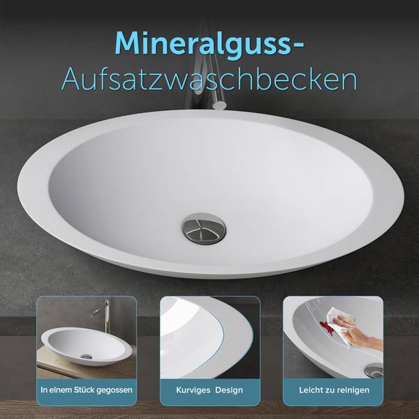 Waschbecken Col802MW Weiß
