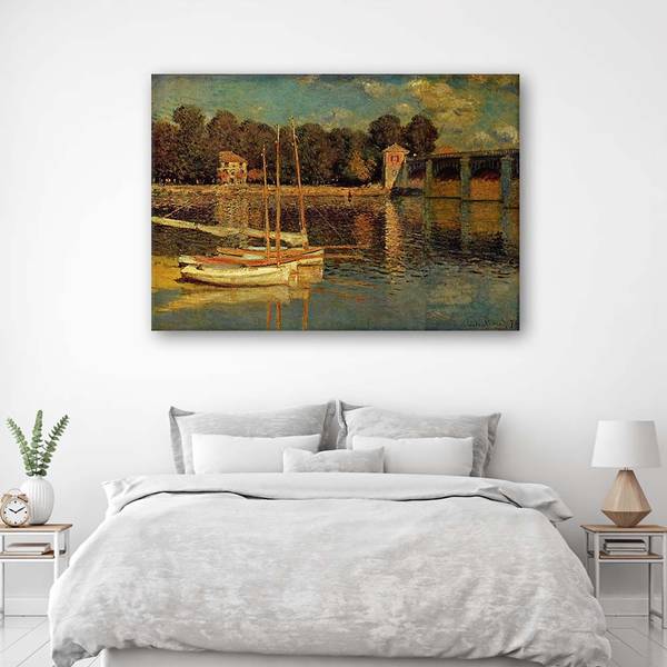 Wandbild brücke in argenteuil – c. monet 60 x 40 cm
