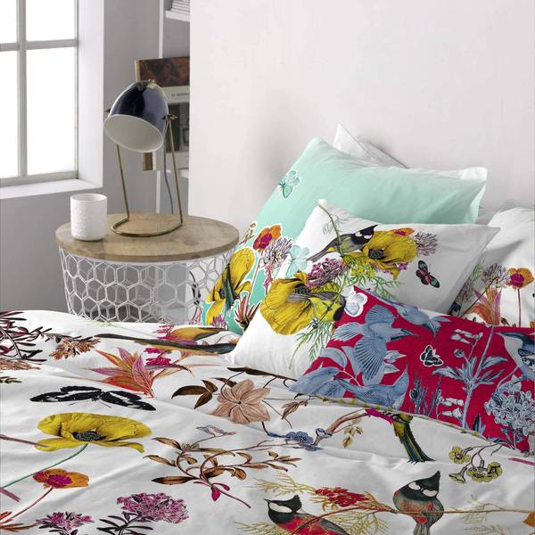 Kissenbezug Birds of paradise (2er Set) Textil - 50 x 1 x 75 cm