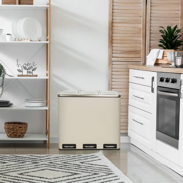 Mülleimer Clean 9 Beige