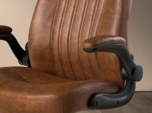 Büro-Drehstuhl 4223 Braun - Kunstleder - 69 x 115 x 73 cm