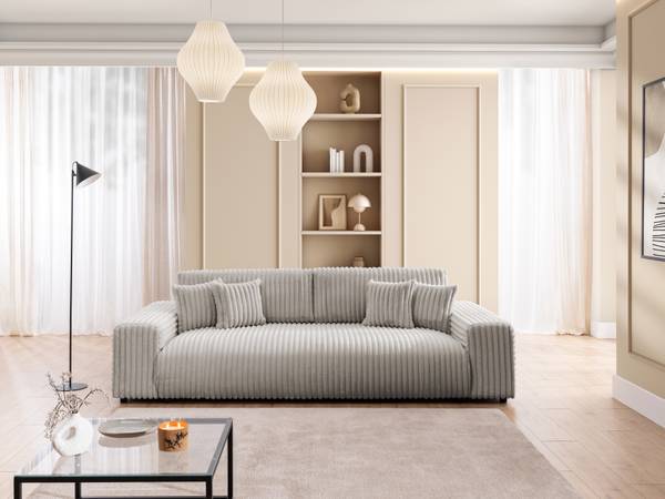 Slaapbank Mollis lichtgrijs