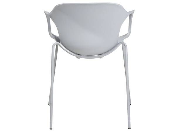 Chaise de salle à manger ELBERT Gris - Matière plastique - 56 x 75 x 56 cm