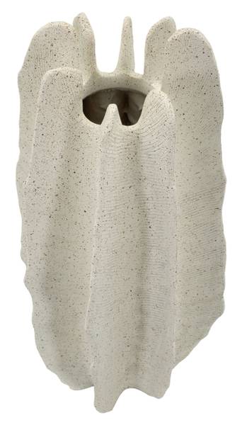 Vaas Ester beige - hars - 23 x 50 x 23 cm