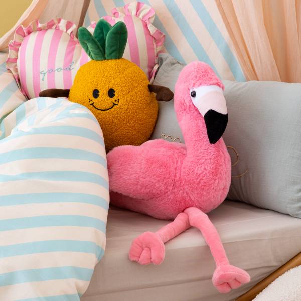 Peluche MINGO Rose foncé - Textile - 19 x 59 x 25 cm