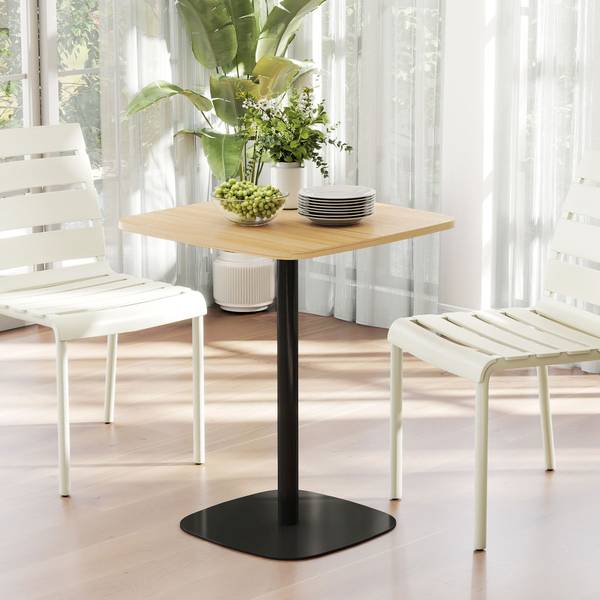 Esstisch 83A-386V81ND Braun - Stahl - 60 x 75 x 60 cm